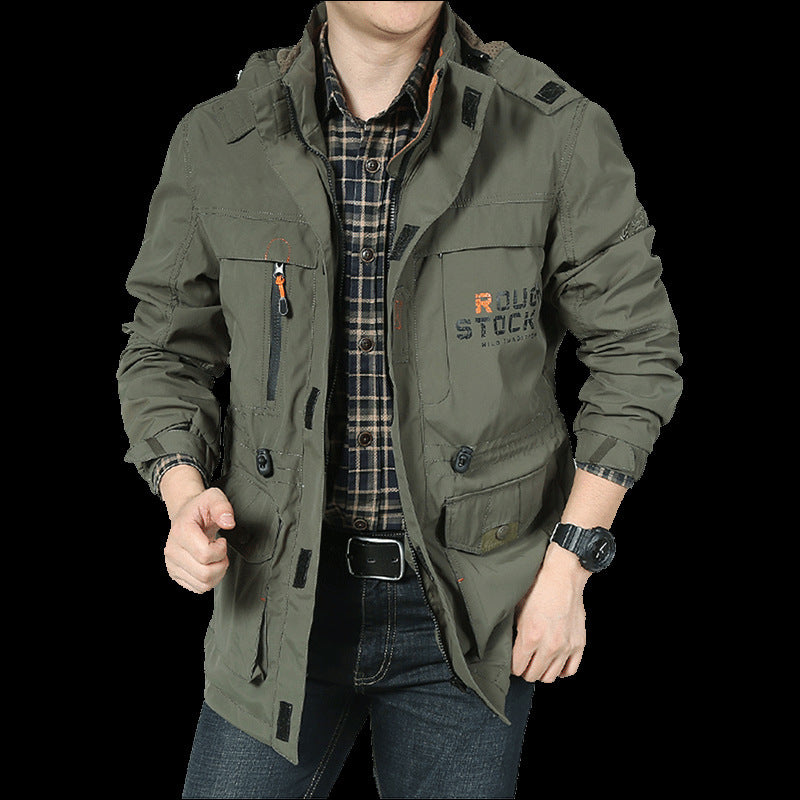 Outdoor life style Multi-Pocket Jacket