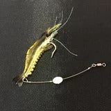 Crocheted fake shrimp