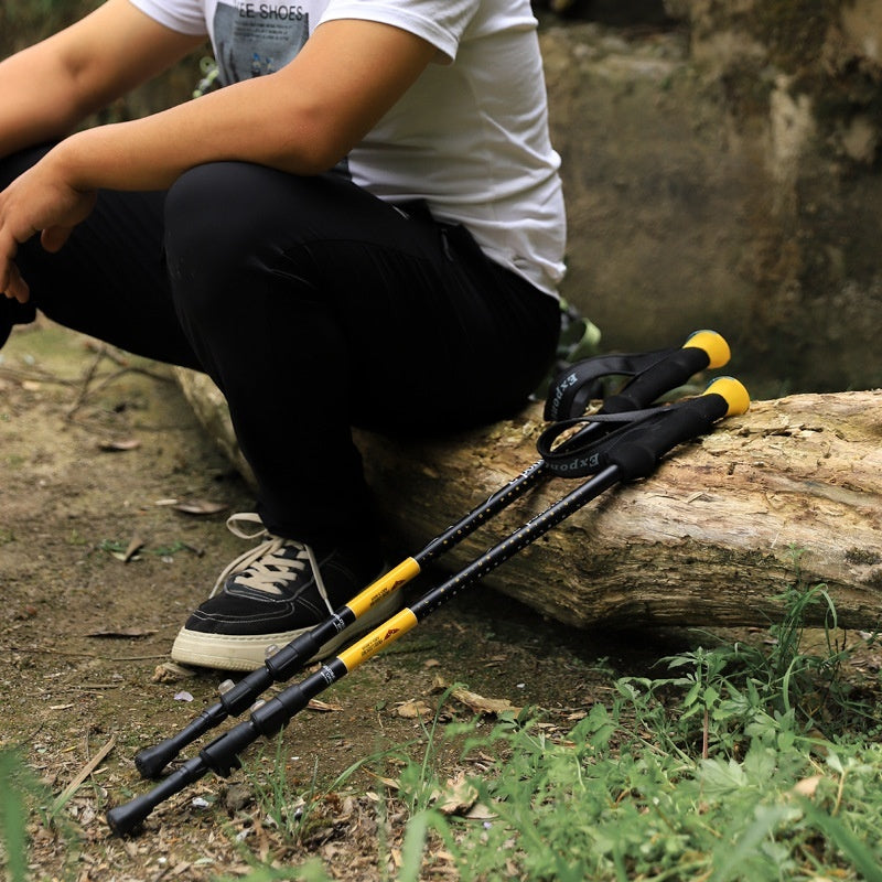 Outdoor Alpenstock Ultra-light Outer Lock 7075 Material