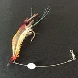 Crocheted fake shrimp