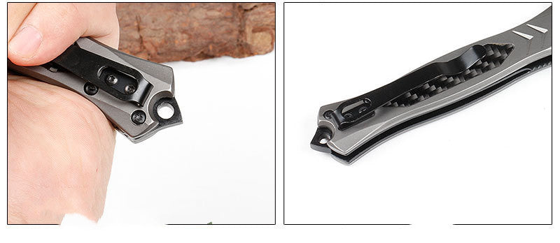 outdoor knife carbob fiber for fast movement