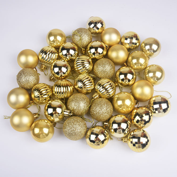 Christmas Tree Ornament Plastic Glitter Ball