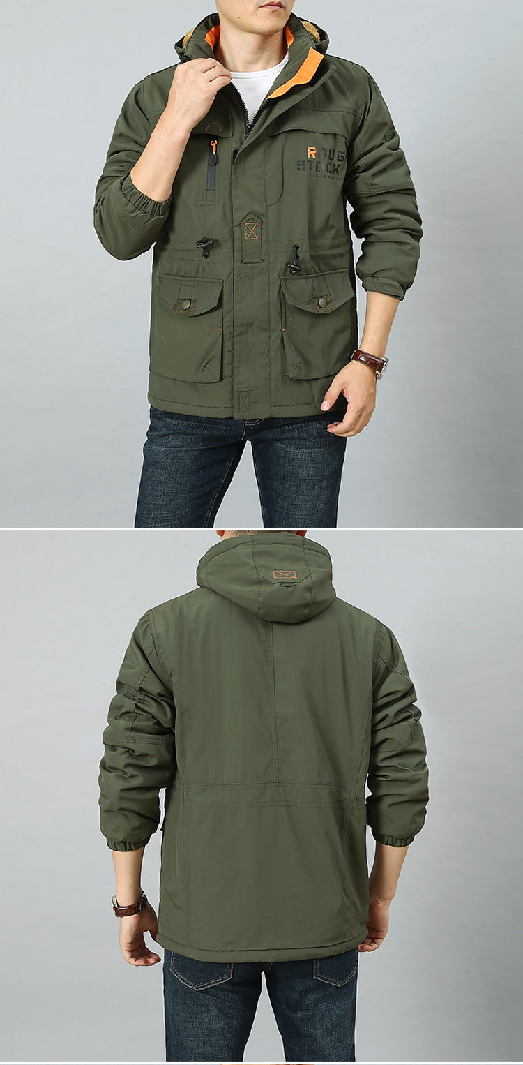 Outdoor life style Multi-Pocket Jacket
