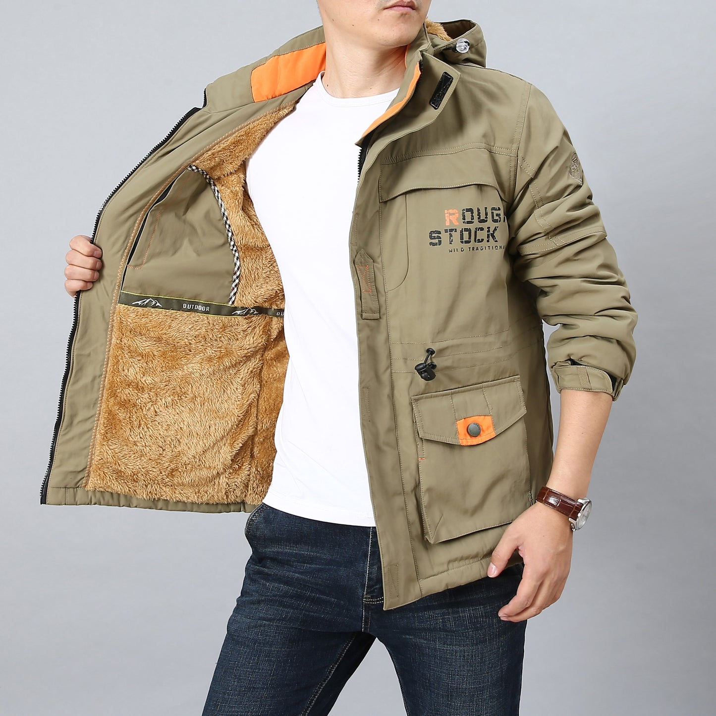 Outdoor life style Multi-Pocket Jacket