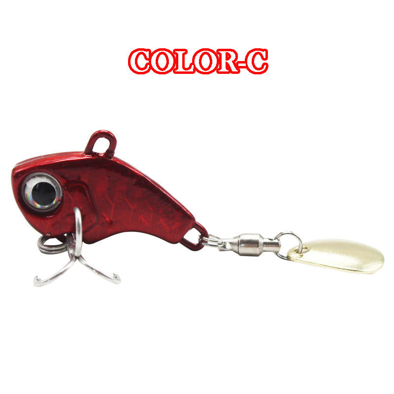 Small Whirlwind Three-generation Luya Sequined Hard Bait VIB Rotary Bearing