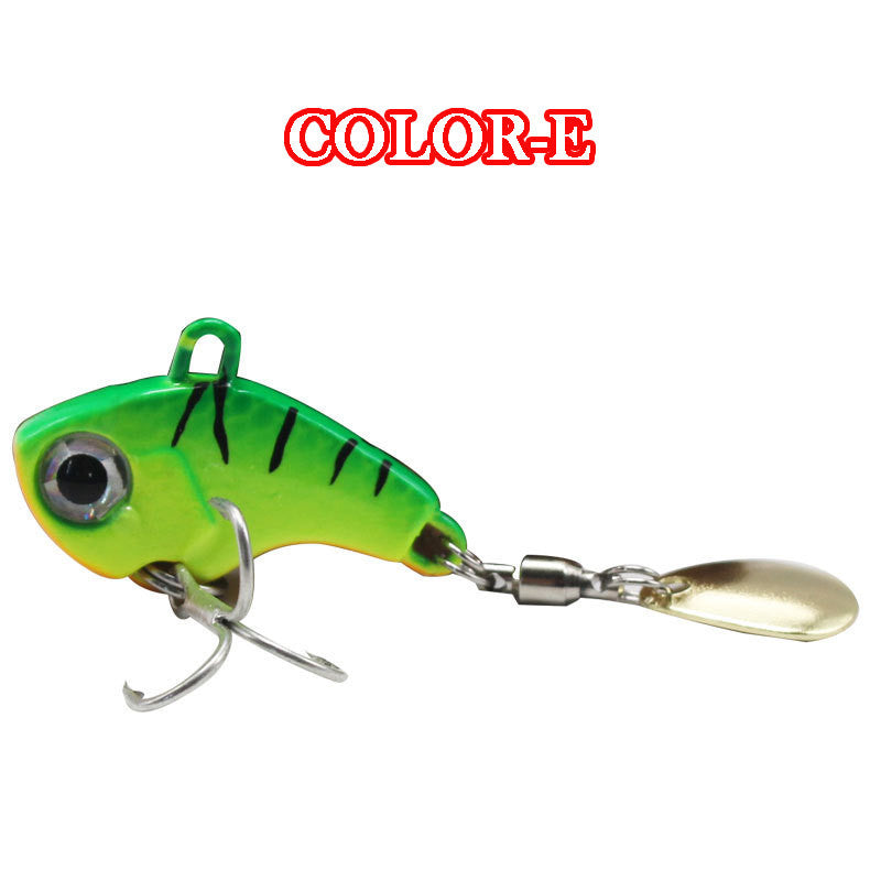 Small Whirlwind Three-generation Luya Sequined Hard Bait VIB Rotary Bearing
