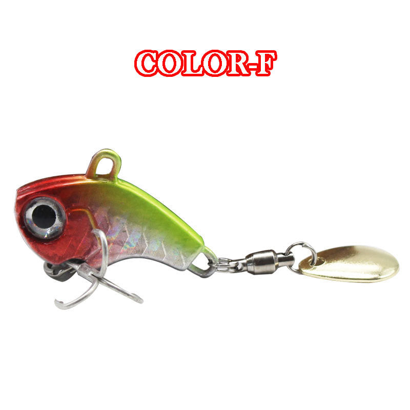 Small Whirlwind Three-generation Luya Sequined Hard Bait VIB Rotary Bearing