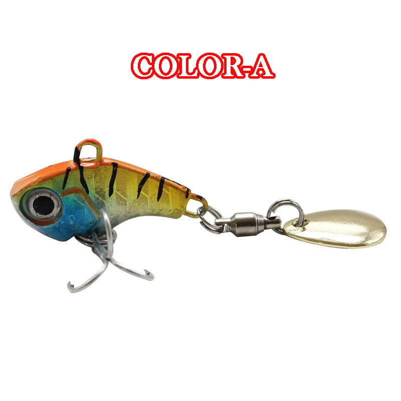 Small Whirlwind Three-generation Luya Sequined Hard Bait VIB Rotary Bearing