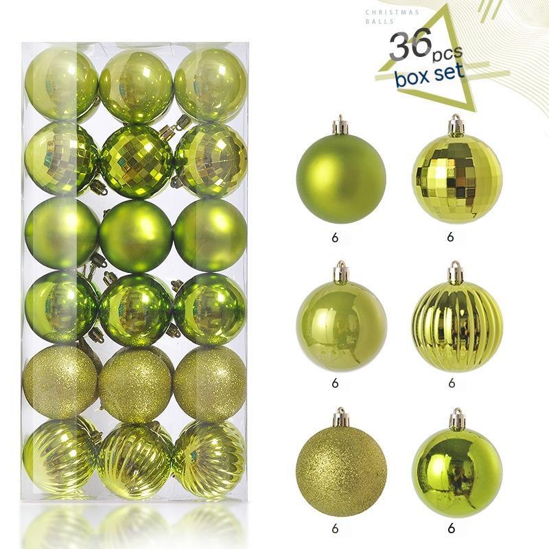Christmas Decorative Plastic Balls Pendant Set