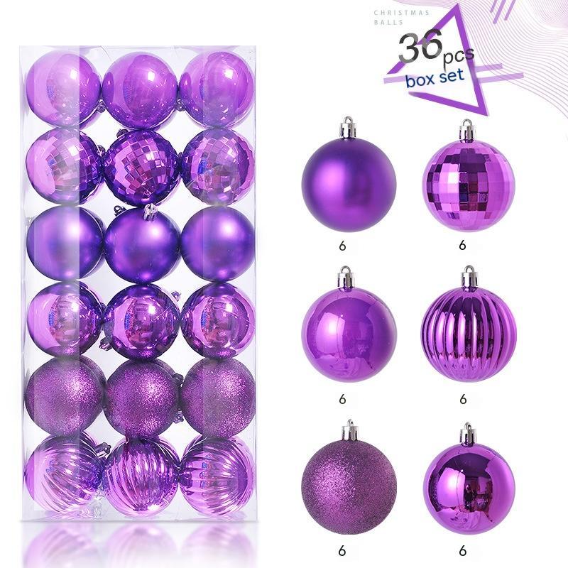 Christmas Decorative Plastic Balls Pendant Set
