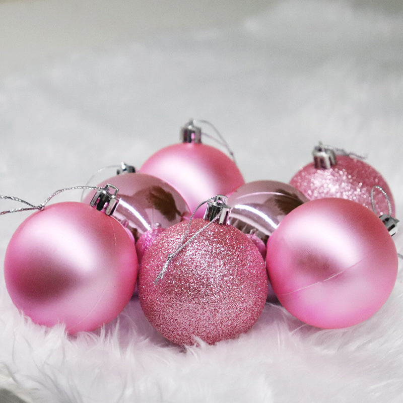 Christmas Decoration Electroplating Plastic Christmas Ball Set