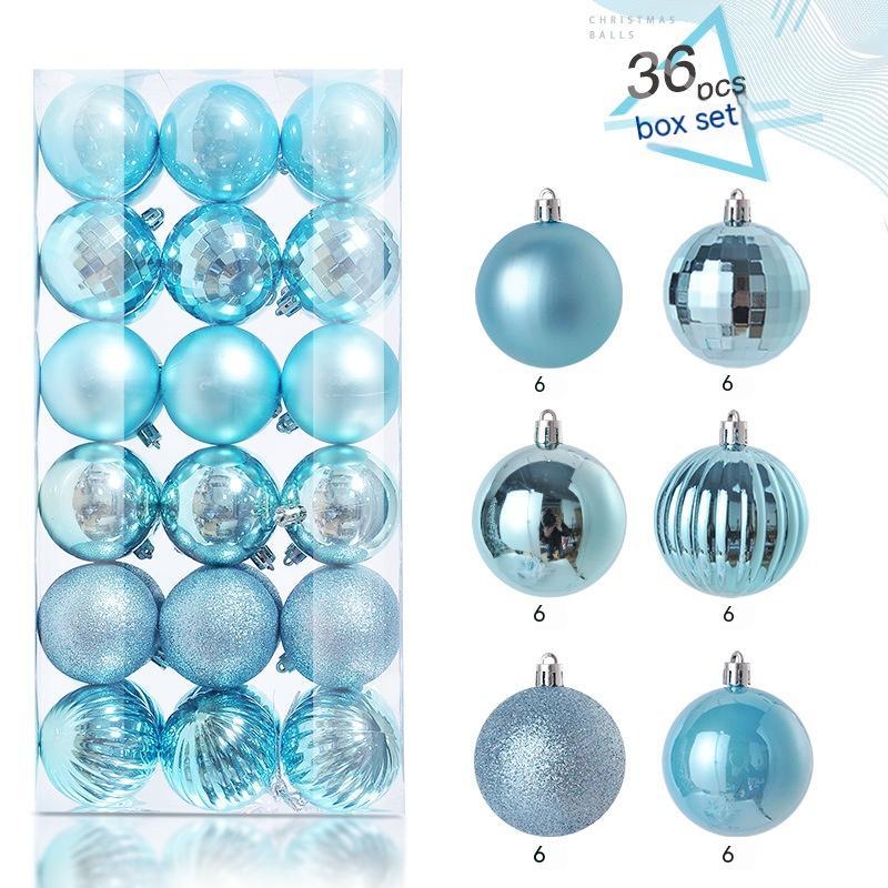 Christmas Decorative Plastic Balls Pendant Set