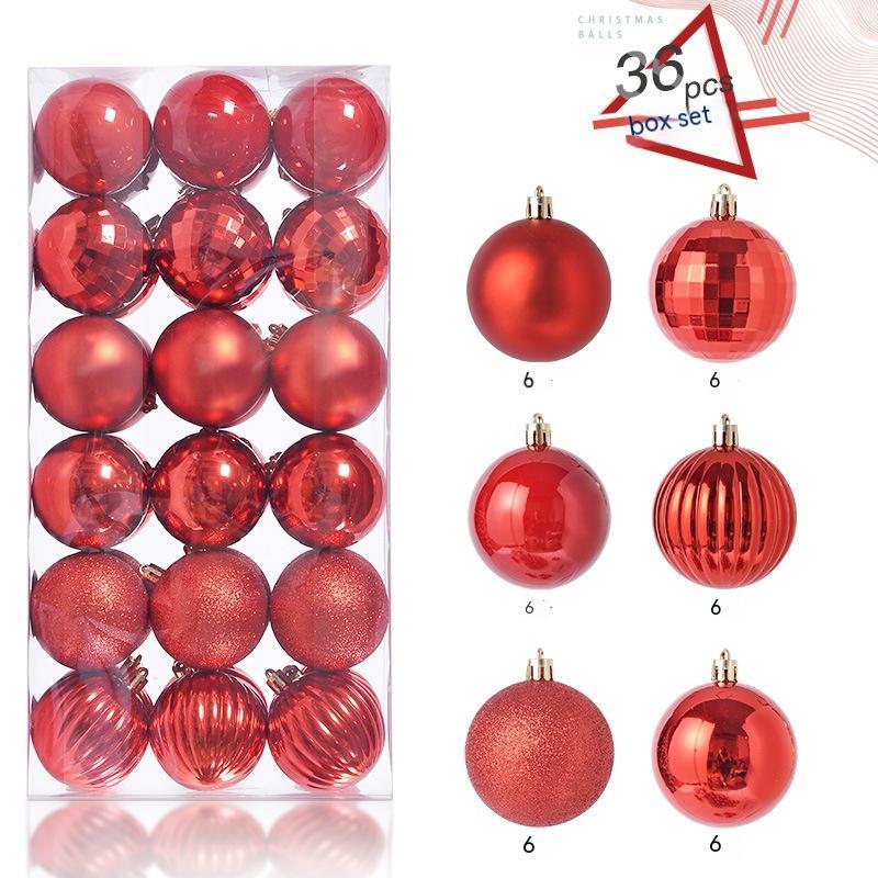 Christmas Decorative Plastic Balls Pendant Set