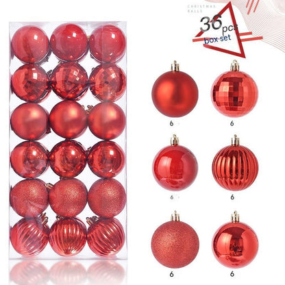 Christmas Decorative Plastic Balls Pendant Set