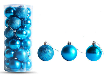 Christmas Decoration Electroplating Plastic Christmas Ball Set