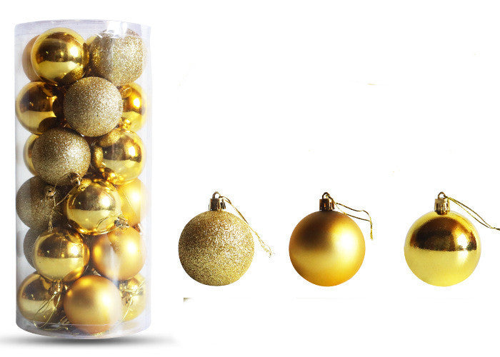 Christmas Decoration Electroplating Plastic Christmas Ball Set