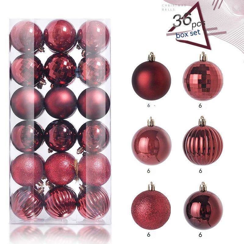 Christmas Decorative Plastic Balls Pendant Set