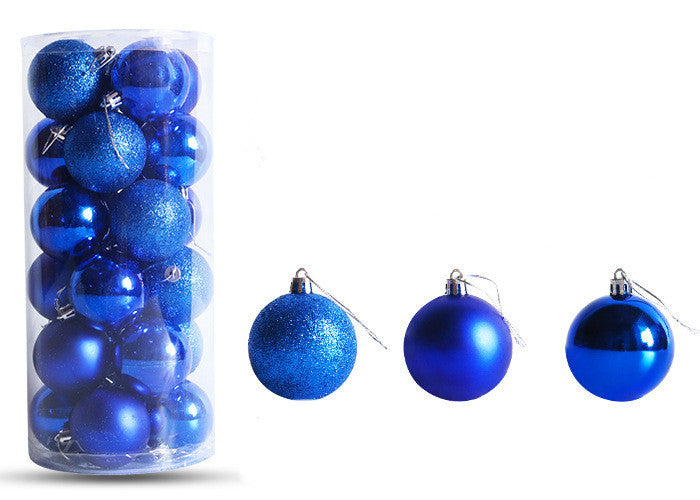 Christmas Decoration Electroplating Plastic Christmas Ball Set