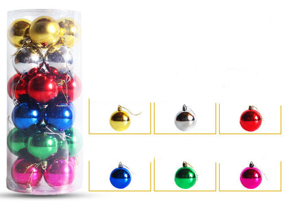 Christmas Decoration Electroplating Plastic Christmas Ball Set