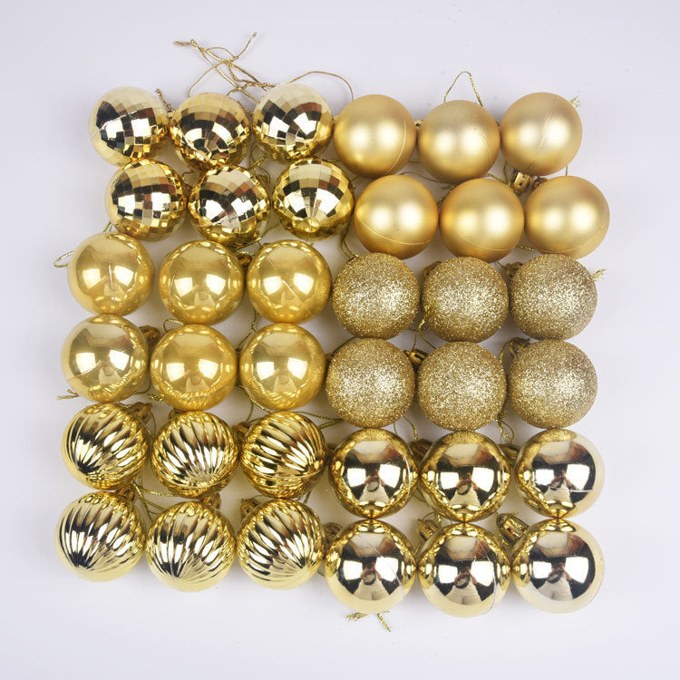 Christmas Tree Ornament Plastic Glitter Ball