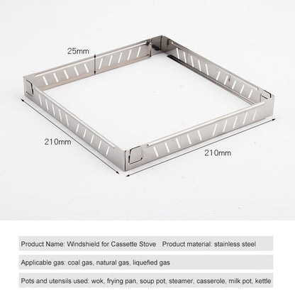 Cassette Stove Windproof Ring For Picnic Gas Burner Windproof Cover