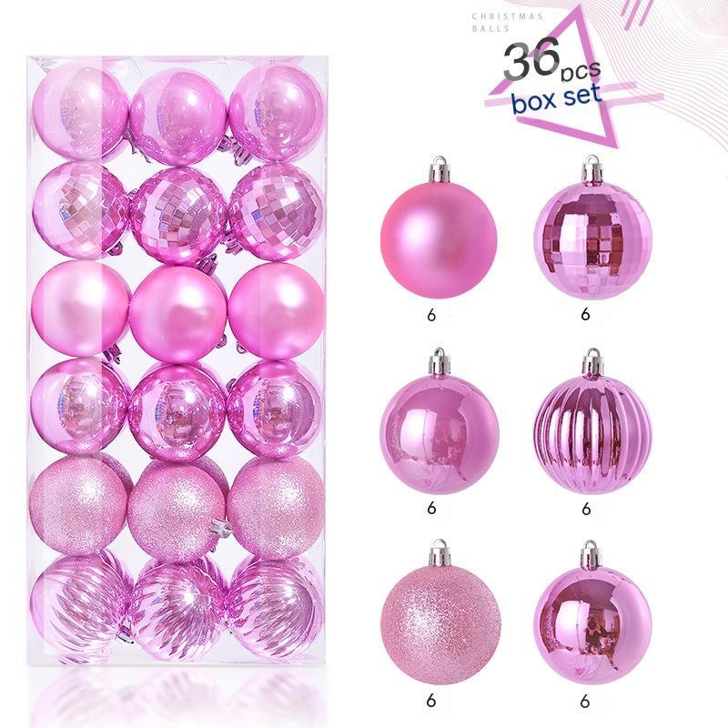 Christmas Decorative Plastic Balls Pendant Set