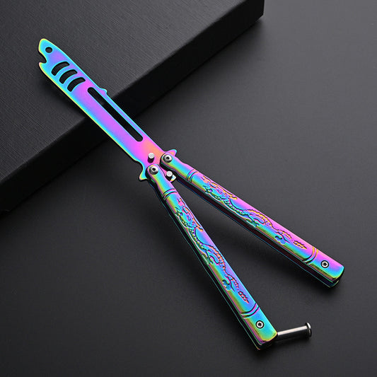 Butterfly Knife Practice Stainless Steel Folding Knife Toy Model