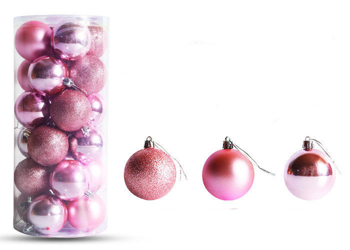 Christmas Decoration Electroplating Plastic Christmas Ball Set