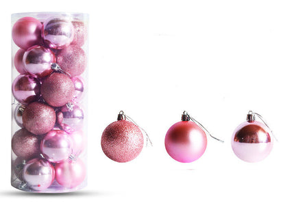 Christmas Decoration Electroplating Plastic Christmas Ball Set