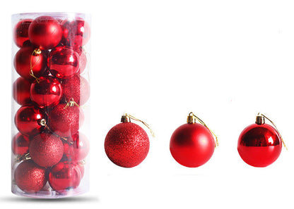 Christmas Decoration Electroplating Plastic Christmas Ball Set
