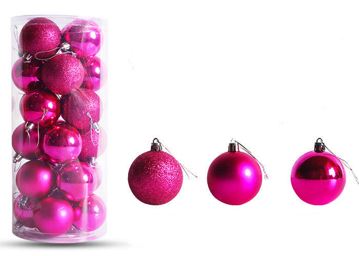 Christmas Decoration Electroplating Plastic Christmas Ball Set