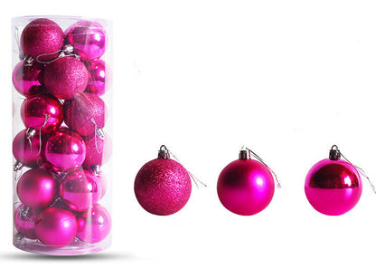 Christmas Decoration Electroplating Plastic Christmas Ball Set